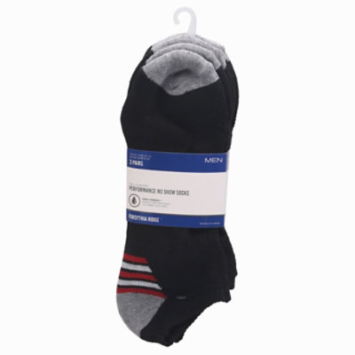 Fr Men No Show Cush 50blk - 3 CT