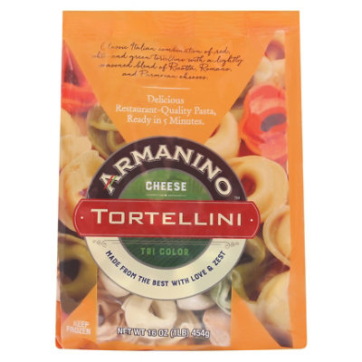 Packaged Five Cheese or Tri-Color Tortellini - Priano