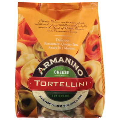 Packaged Five Cheese or Tri-Color Tortellini - Priano