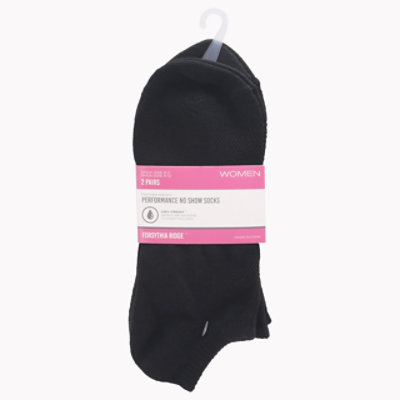 Fr Wmn No Show No Cush Blk - 2 CT