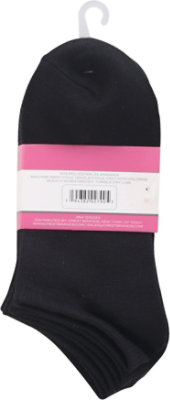 Fr Wmn No Show Cush Blk - 3 CT - Image 4