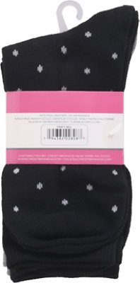 Fr Wmn Crew Sock Blk/grey - 3 CT - Image 4