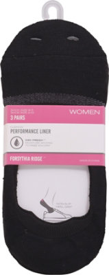 Fr Wmn Liners Cush Ath Blk - 3 CT - Image 2