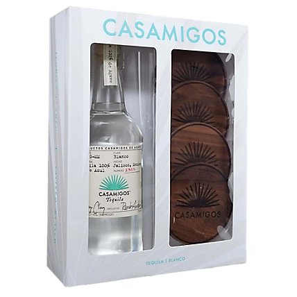 Casamigos Tequila Blanco With Coasters Package - 750 ML - Image 1