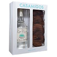Casamigos Tequila Blanco With Coasters Package - 750 ML - Image 1