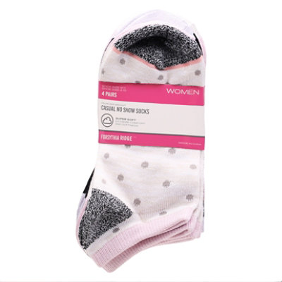 Fr Wmn No Show S/sft Pink - 4 CT - Image 3