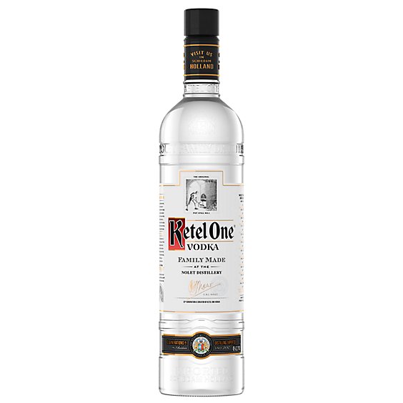 Ketel One Vodka Bottle with Two Limited Edition Martini Glasses - 750 Ml