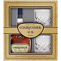 Courvoisier Cognac Vs With Rocks Glass Package - 750 ML - Image 1