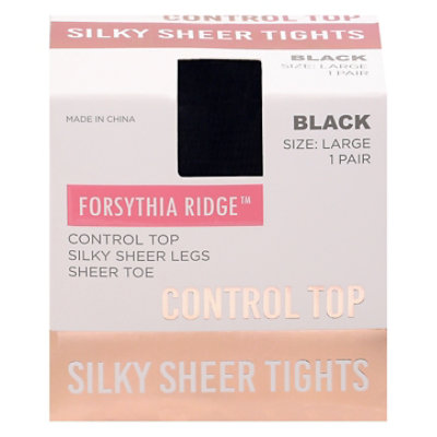 Fr Sheer Tights Ct Blk Lrg - EA - Image 3