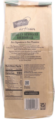 Signature SELECT Artisan Italian Semolina Sourdough Bread - Each 16 OZ - Image 7