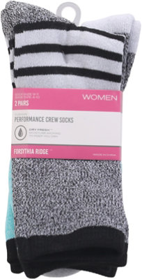 Fr Wmn Crew Ath Cush Blk - 2 CT - Image 2