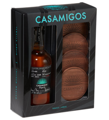 Casamigos Tequila Anejo With Coasters Pa - 750 ML - Image 1