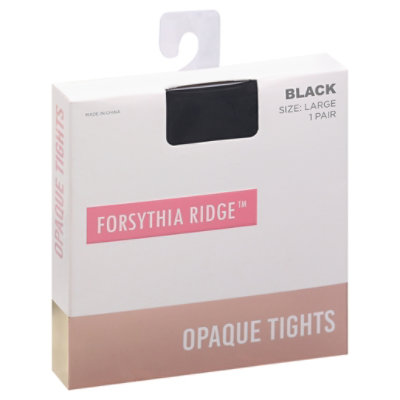 Fr Opaque Tights Blk Lrg - EA
