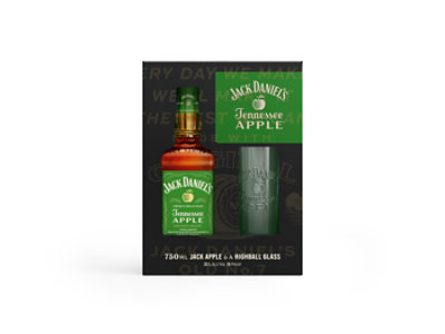 Jack Daniel's Tennessee Apple Whiskey Glass Set - 750 ML - Image 1