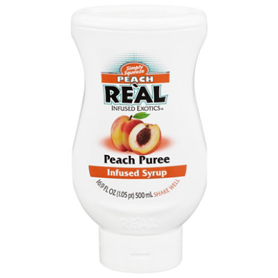 Real Peach Puree Infused Syrup - 16.9 OZ - Image 2