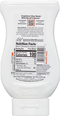Real Peach Puree Infused Syrup - 16.9 OZ - Image 5