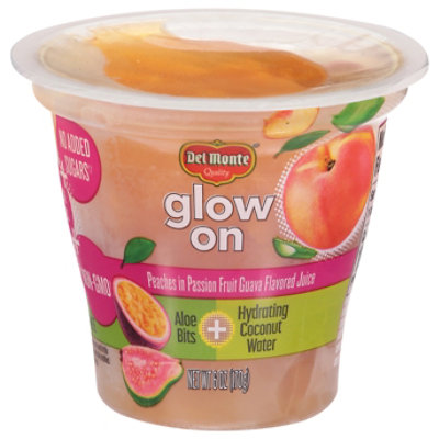 Del Monte Glow On Peaches In Passionfruit Guava Juice 6 Oz Cup - 6 OZ - Image 3