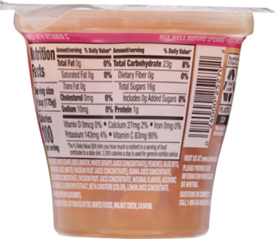 Del Monte Glow On Peaches In Passionfruit Guava Juice 6 Oz Cup - 6 OZ - Image 6