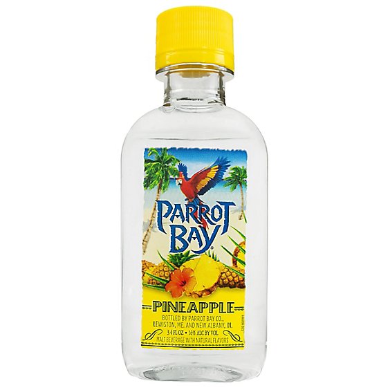 Parrot Bay Pineapple Malt Beverage 32 Proof Plastic Bottle - 100 Ml