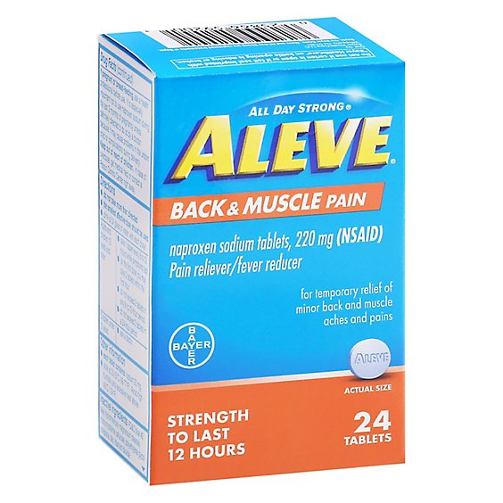 Aleve Back And Muscle Pain Tabs 3dz - 24 CT