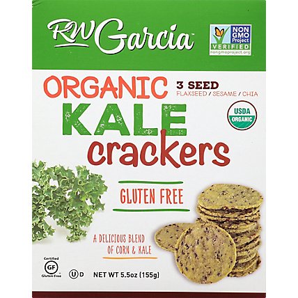R. W. Garcia 3 Seed Kale Crackers - 5.5 Oz - Image 6