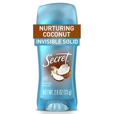 Secret Antiperspirant Deodorant Invisible Solid Stick Coconut - 2.6 Oz - Image 1