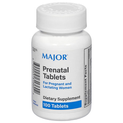 Major Prenatal Tablets - 100 CT - Image 1