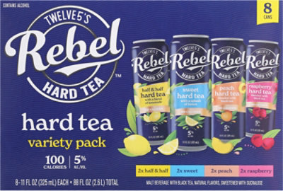 Rebel Hard Tea Variety Pack Can - 8-11 Fl. Oz. - Image 5