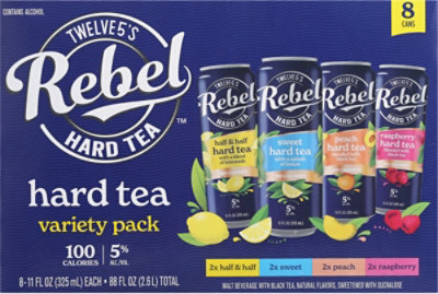 Rebel Hard Tea Variety Pack Can - 8-11 Fl. Oz. - Image 2