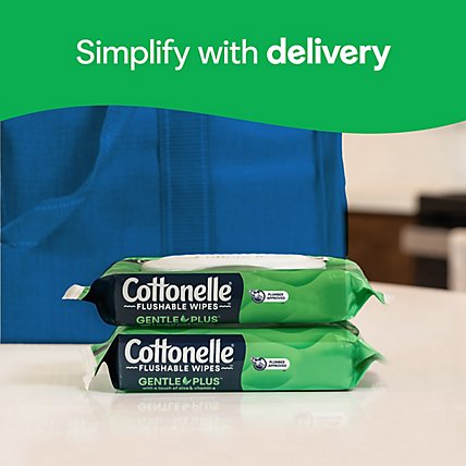 Cottonelle GentlePlus Flushable Wet Wipes with Aloe & Vitamin E Flip-Top Packs - 8-42 CT - Image 5