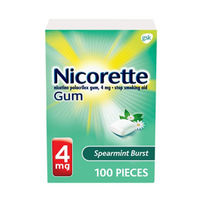 Nicorette Spearmint Burst - 100 CT