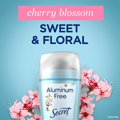 Secret Aluminum Free Apdo Sticks Deodorants Stick Cherry Blossom - 2.4 OZ - Image 6