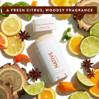 Native Citrus & Herbal Musk Deodorant - 2.65 Oz - Image 6