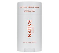 Native Citrus & Herbal Musk Deodorant - 2.65 Oz