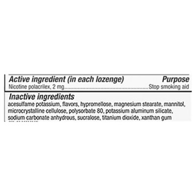 Nicorette Coated Lozenge Ice Mint 2mg - 80 CT - Image 7