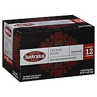 Papanicholas French Roast Single Serve Coffee - 12 CT - Image 1