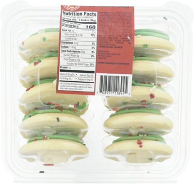 Green Frosted Holiday Sugar Cookies - 13.5 OZ - Image 5