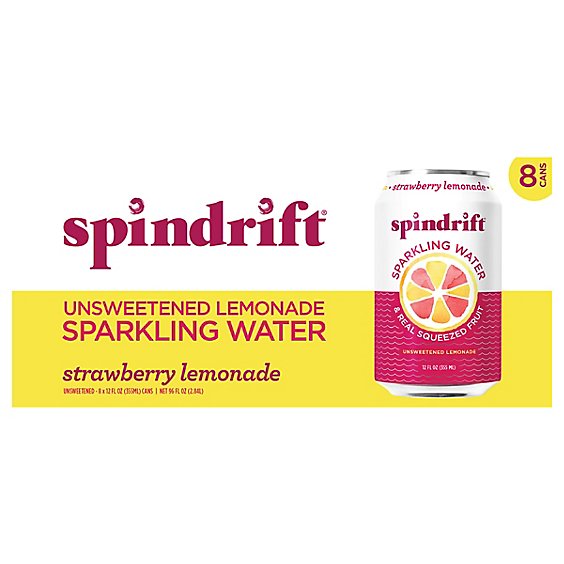 Spindrift Strwbry Lemonade Sprklng Wtr - 8-12 FZ