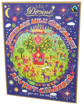 Divine Advent Calendar Milk Chocolate - 3OZ - Image 4