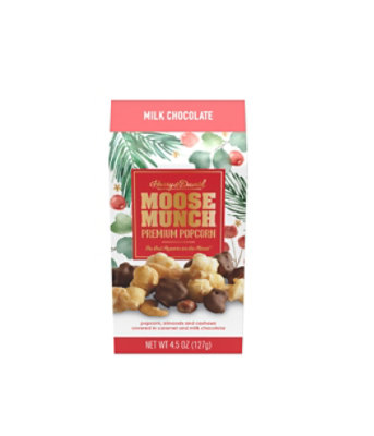 Moose Munch Popcorn Holiday Milk Chocolate - 4.5 Oz - Image 1