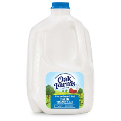 Oak Farms 2% Reduced Fat with Vitamin A and D Milk Jug - 1 Gallon - Image 1