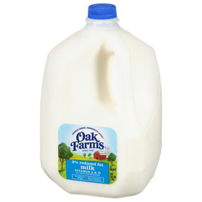 Oak Farms 2% Reduced Fat with Vitamin A and D Milk Jug - 1 Gallon - Image 4