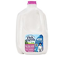 Oak Farms Fat Free Dairy Skim Milk With Vitamin A And D - 1 Gallon