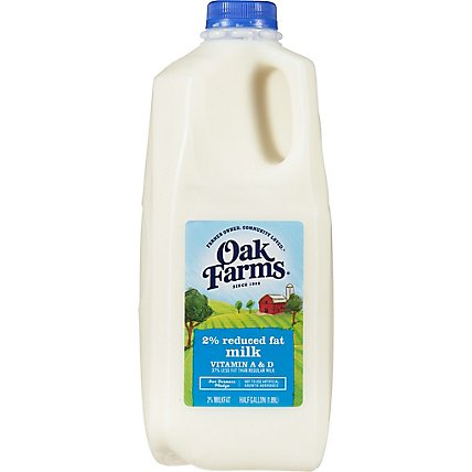 Oak Farms 2% Reduced Fat Milk - 0.5 Gallon - Image 1