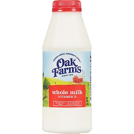 Oak Farms Whole Milk - 1 Pint - Image 1