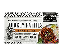 Tribali Foods Free Range Turkey Pattied Thai Style - 16 OZ