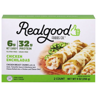 Real Good Foods Chckn Enchiladas Grande - 9 OZ