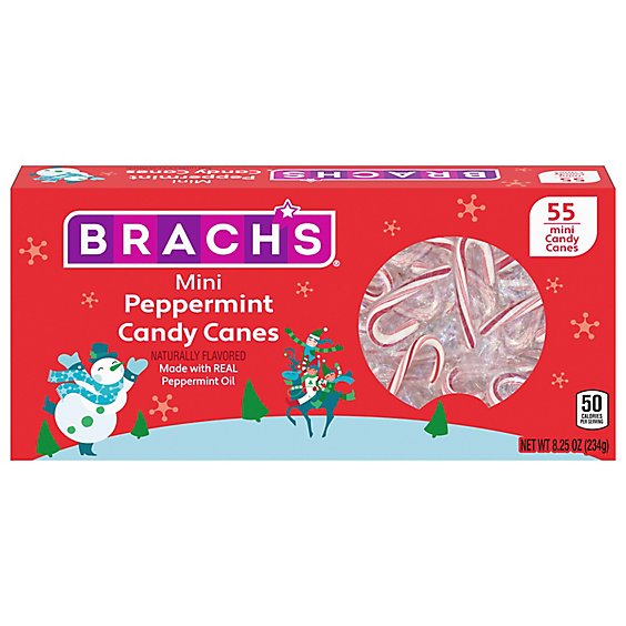 Brachs Candy Canes 55ct Mini - 8.25 OZ