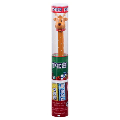 Pez Christmas Cane With Astd Fruit Candy - 7 CT - Image 1
