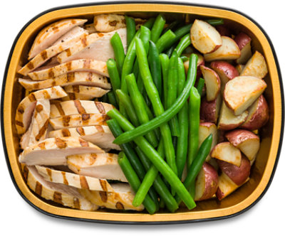 Grilled Chicken Roasted Potatoes & Green Beans Family Meal - Each - Image 1